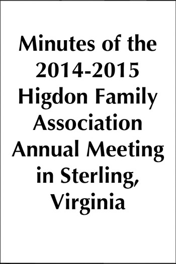 27 HFA Annual Meeting 2013-2014 Minutes