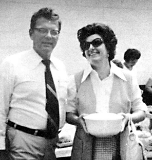 Jack Smith and Jo Ann Smith at the 1975 organizational meeting of the HFA