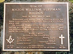 Major William Huffman Higdon Family Reunions